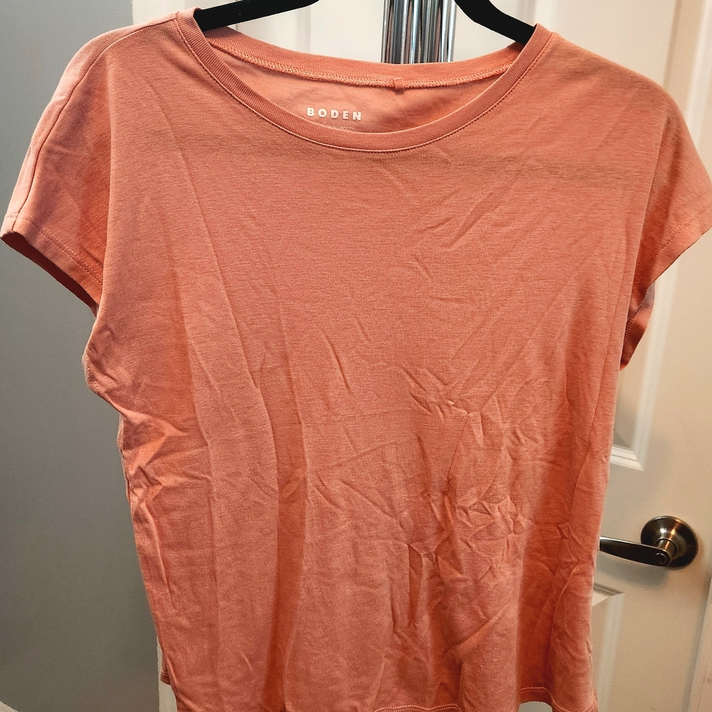 Boden Women's Peach Short Sleeve Tee